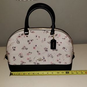 Coach Floral Print Satchel/Dome Purse